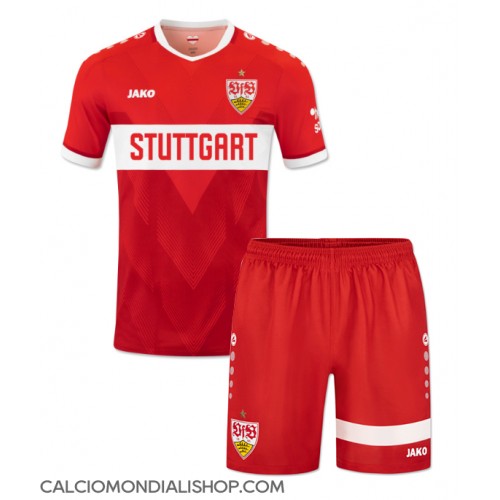 Maglie da calcio Stuttgart Seconda Maglia Bambino 2024-25 Manica Corta (+ Pantaloni corti)